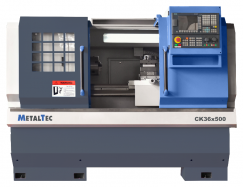 Токарный станок c ЧПУ с горизонтальной станиной MetalTec CK 36x500 от компании Нова Механика